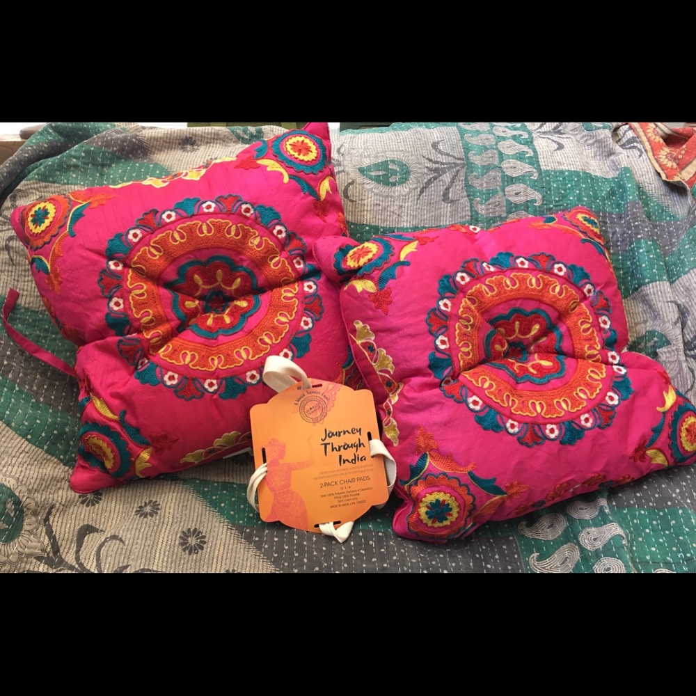 Boho two pack chair pads